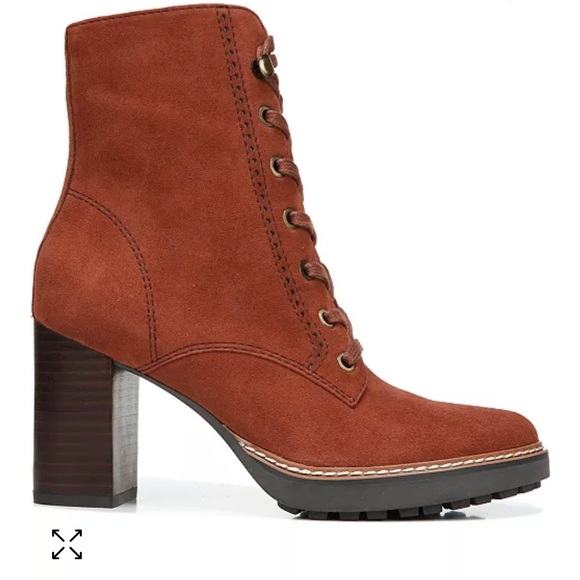 Naturalizer Suede Lace Up Booties sz. 7.5 - Picture 1 of 9